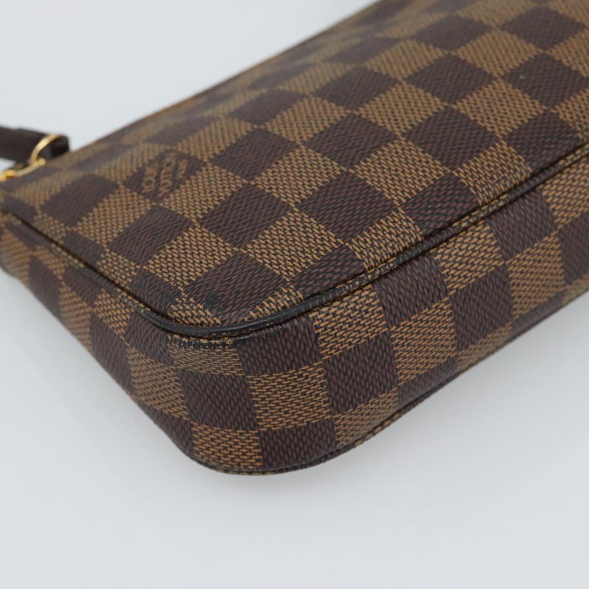 LOUIS VUITTON Damier Ebene Pochette Accessoires Pouch N41206 LV Auth 187423V