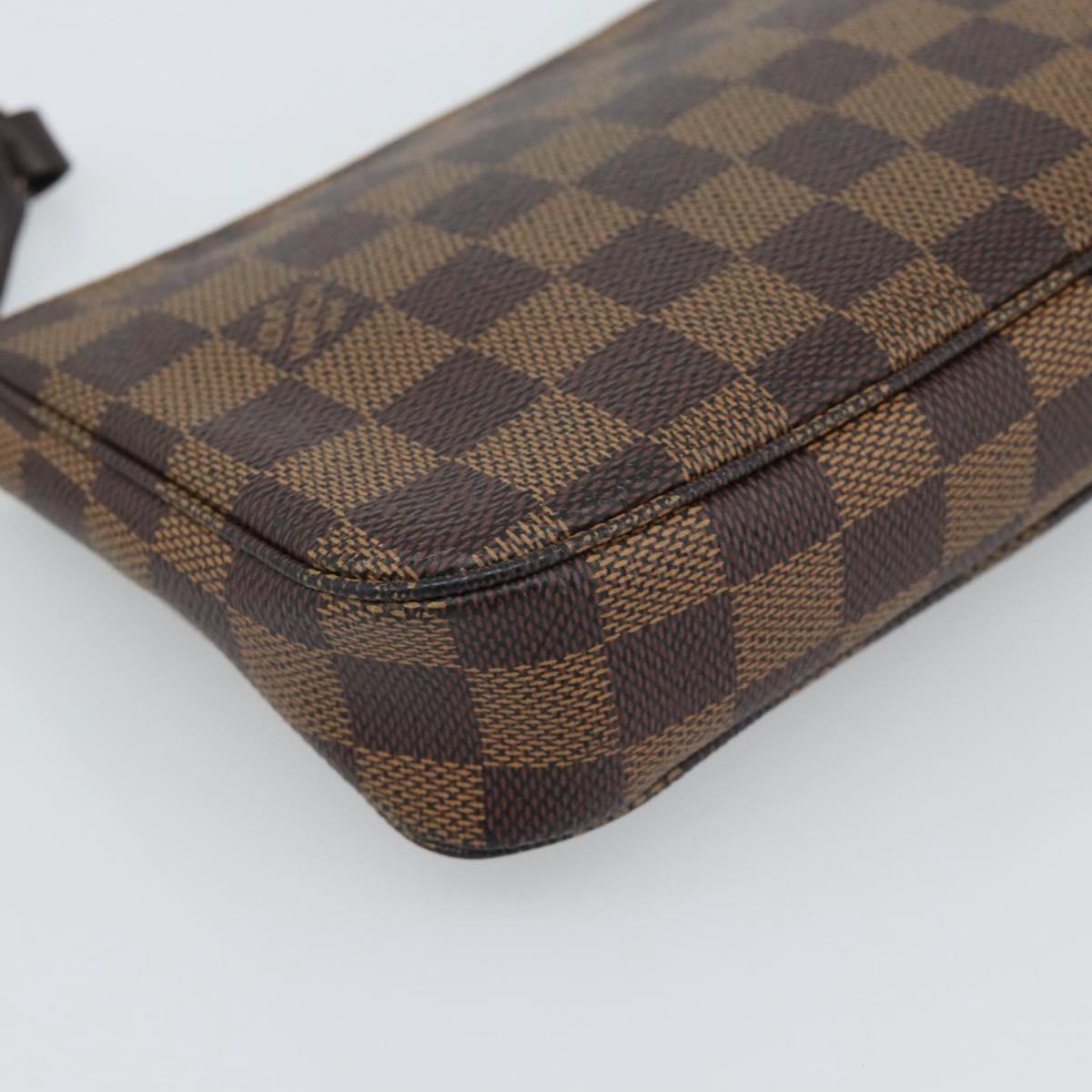 LOUIS VUITTON Damier Ebene Pochette Accessoires Pouch N41206 LV Auth 187423V