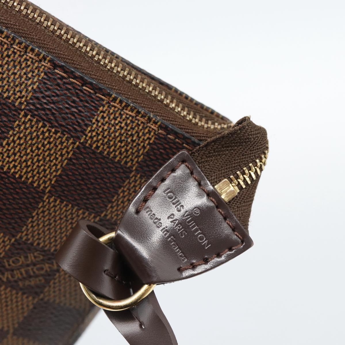 LOUIS VUITTON Damier Ebene Pochette Accessoires Pouch N41206 LV Auth 187423V