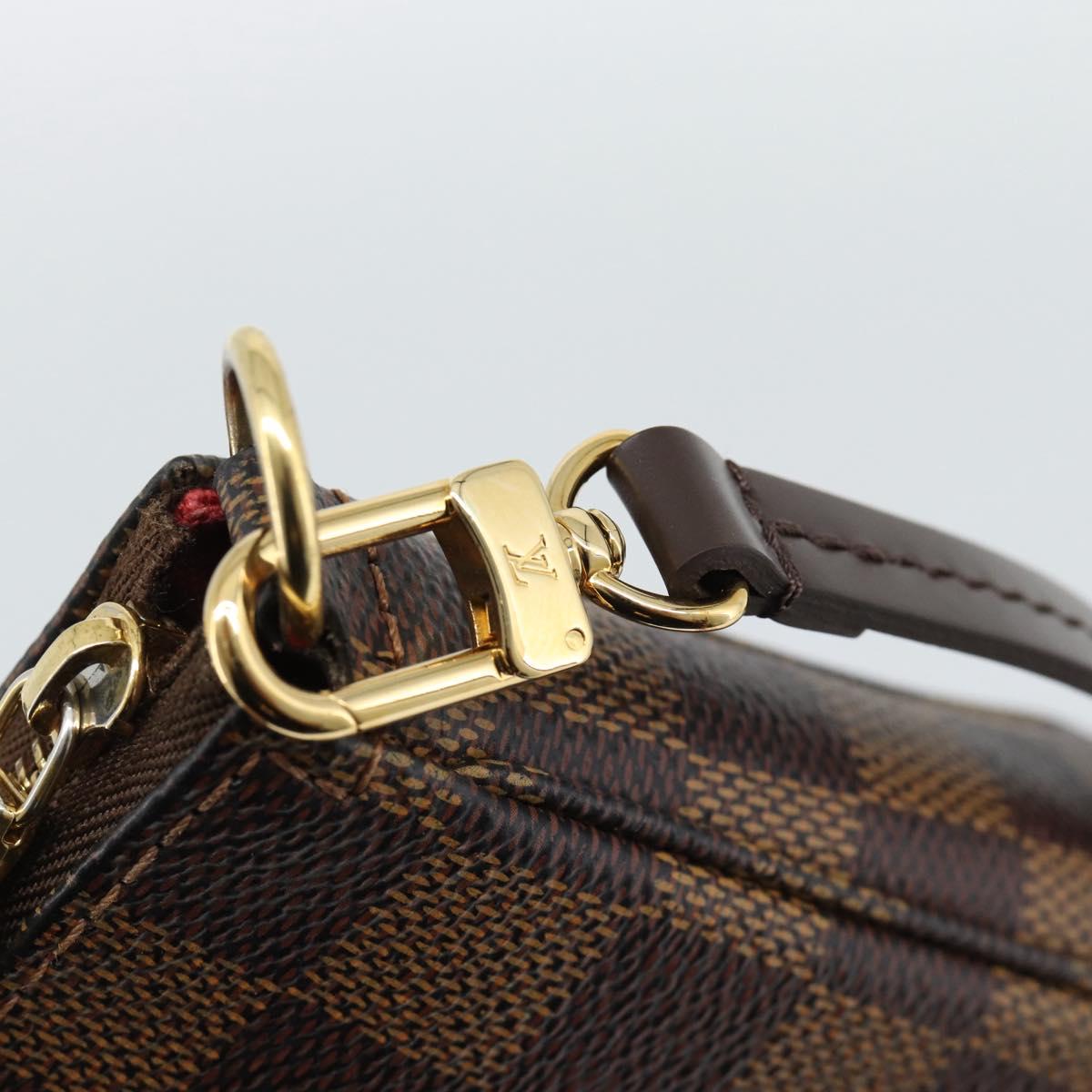 LOUIS VUITTON Damier Ebene Pochette Accessoires Pouch N41206 LV Auth 187423V