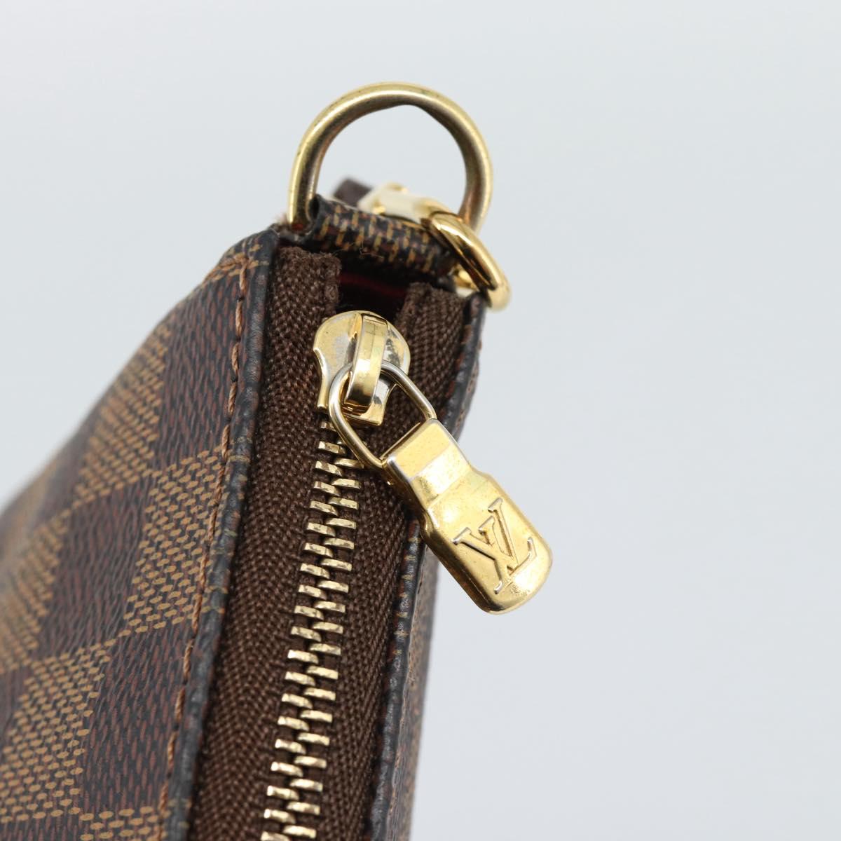 LOUIS VUITTON Damier Ebene Pochette Accessoires Pouch N41206 LV Auth 187423V