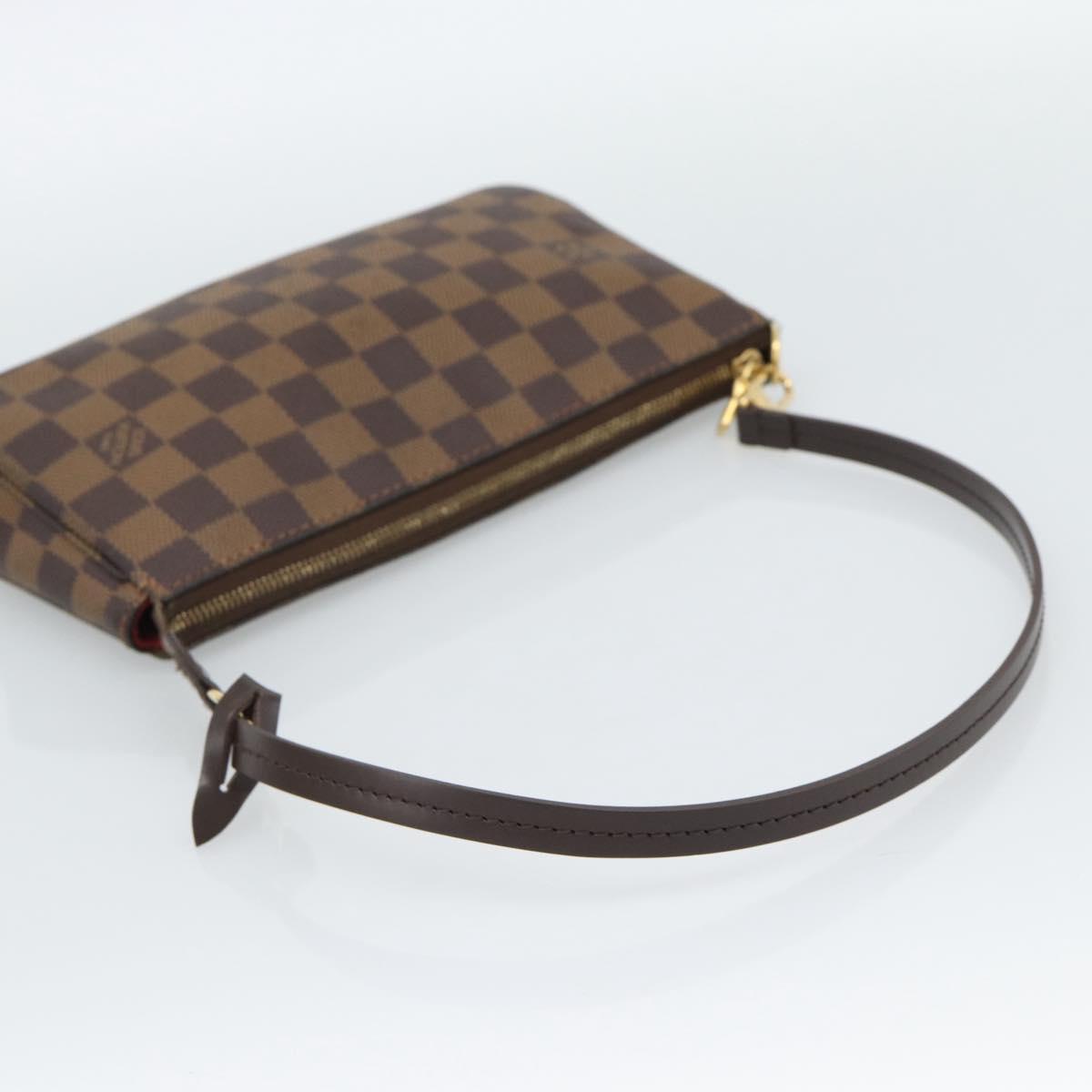 LOUIS VUITTON Damier Ebene Pochette Accessoires Pouch N41206 LV Auth 187423V
