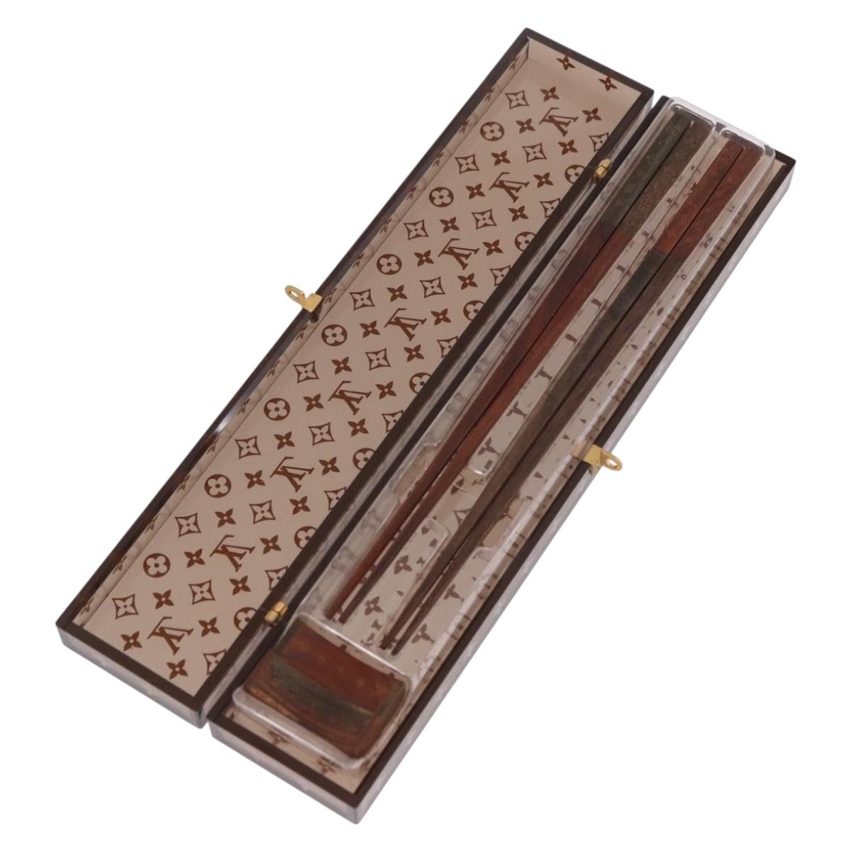 LOUIS VUITTON Monogram Baguette Chop Sticks Wood VIP Only M99171 LV Auth 187429V