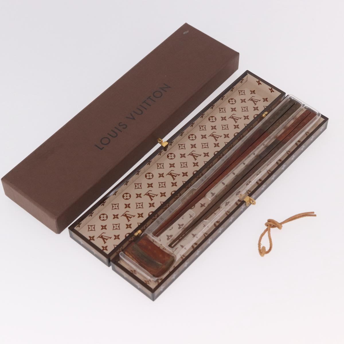 LOUIS VUITTON Monogram Baguette Chop Sticks Wood VIP Only M99171 LV Auth 187429V