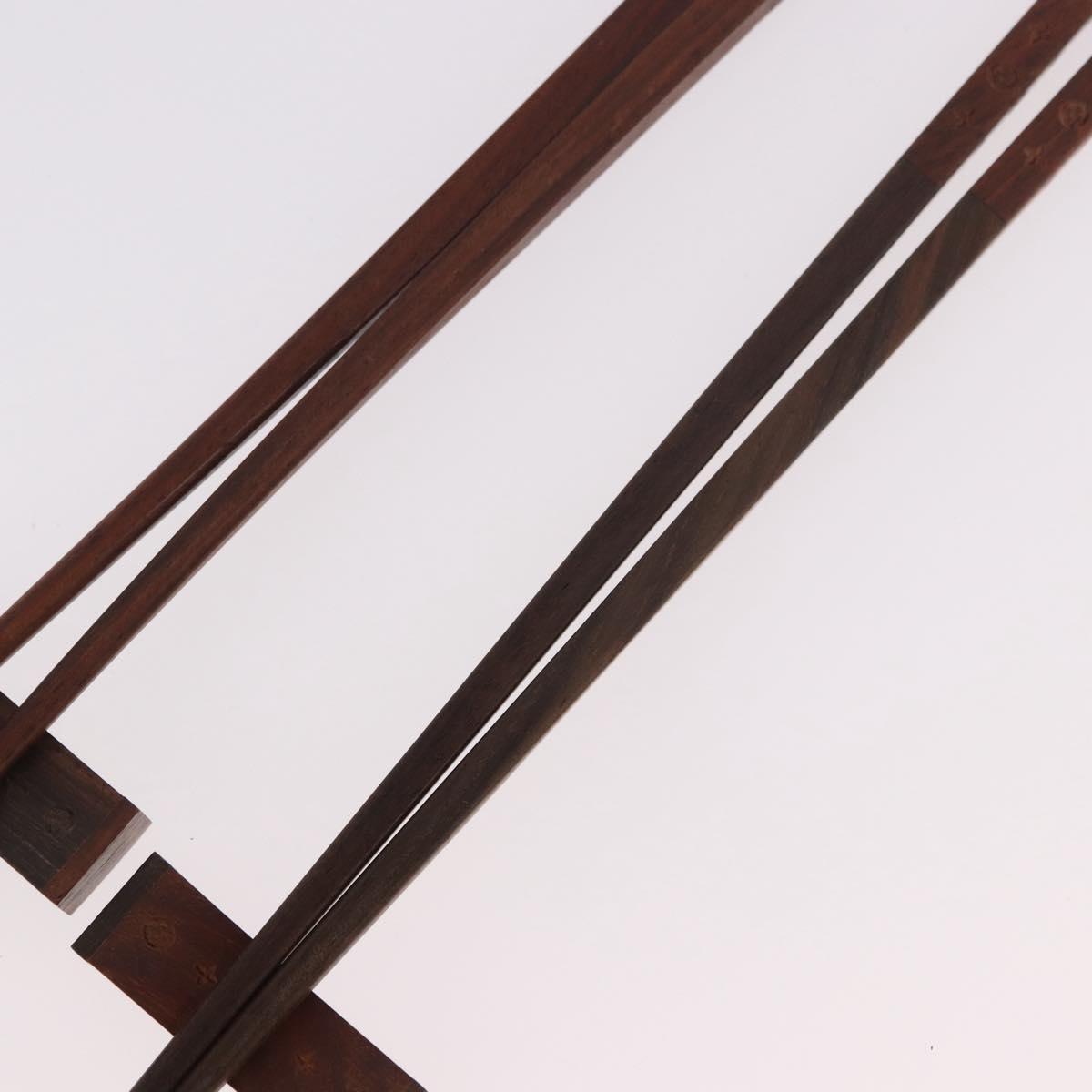 LOUIS VUITTON Monogram Baguette Chop Sticks Wood VIP Only M99171 LV Auth 187429V