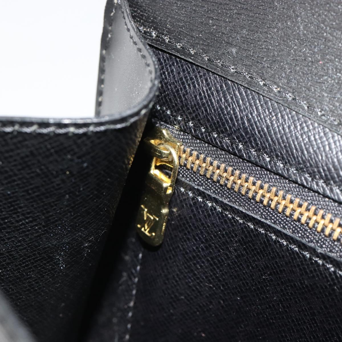 LOUIS VUITTON Epi Art Deco Clutch Bag Black M52632 LV Auth 187431A