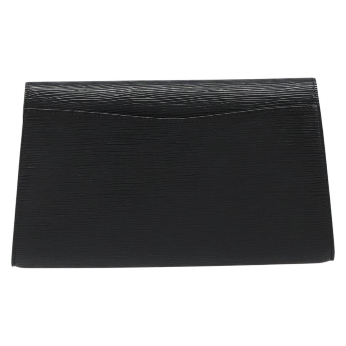 LOUIS VUITTON Epi Art Deco Clutch Bag Black M52632 LV Auth 187431A