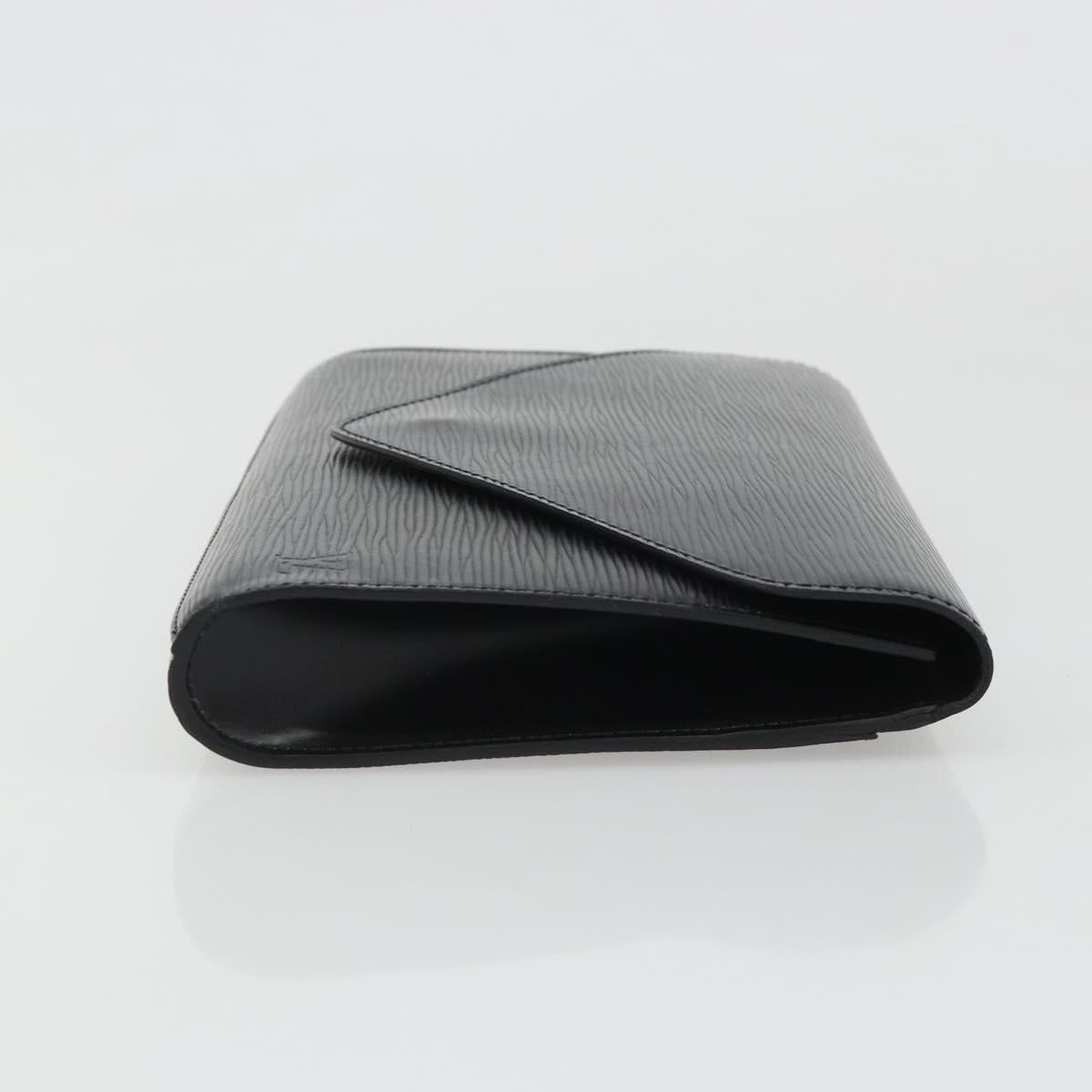 LOUIS VUITTON Epi Art Deco Clutch Bag Black M52632 LV Auth 187431A