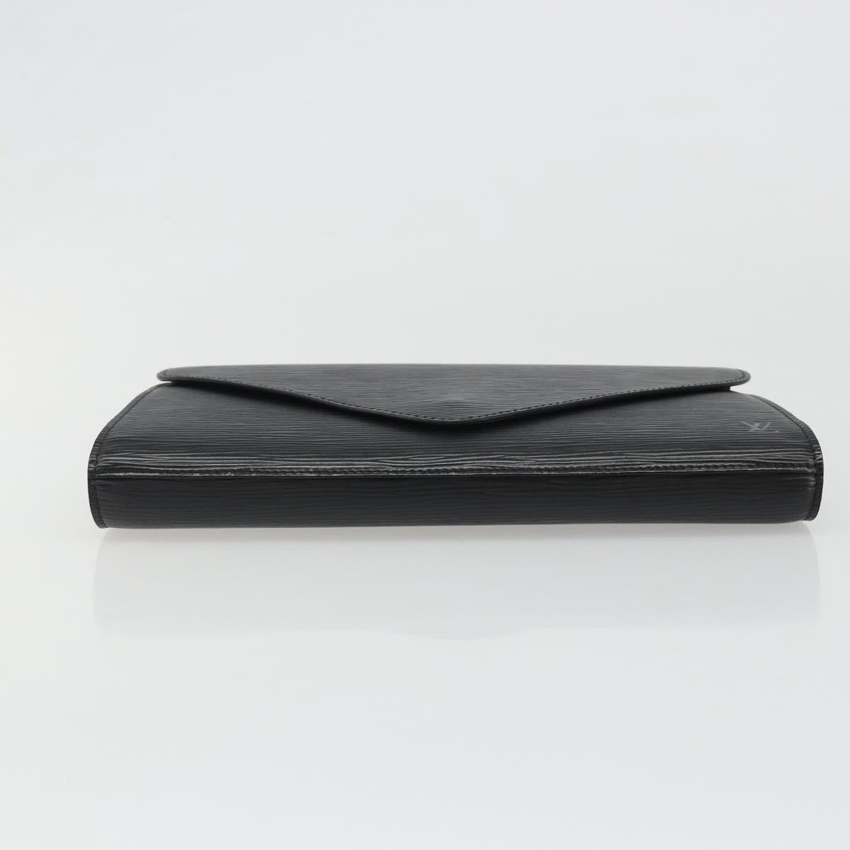LOUIS VUITTON Epi Art Deco Clutch Bag Black M52632 LV Auth 187431A