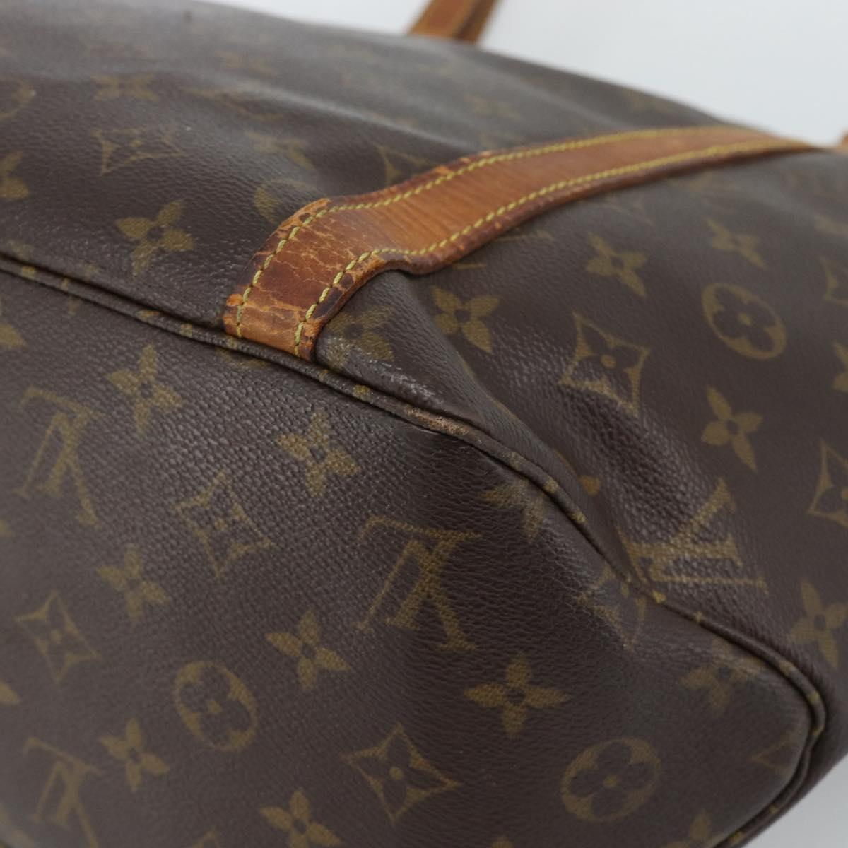 LOUIS VUITTON Monogram Sac Shopping Tote Bag M51108 LV Auth 187437