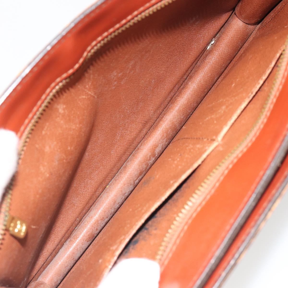LOUIS VUITTON Epi Angian Clutch Bag Brown M52113 LV Auth 187442