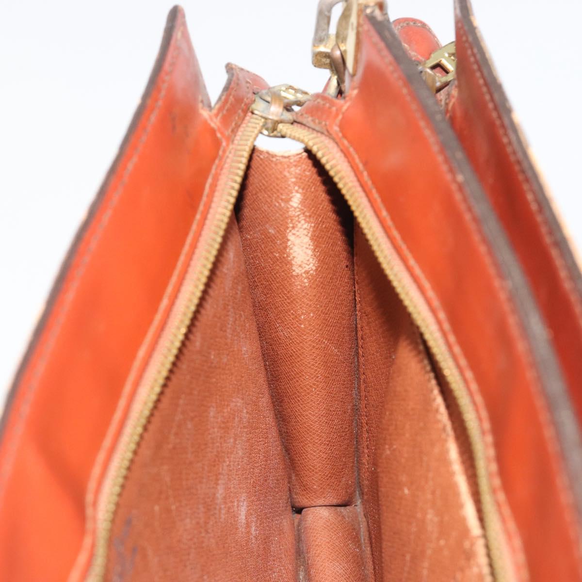 LOUIS VUITTON Epi Angian Clutch Bag Brown M52113 LV Auth 187442