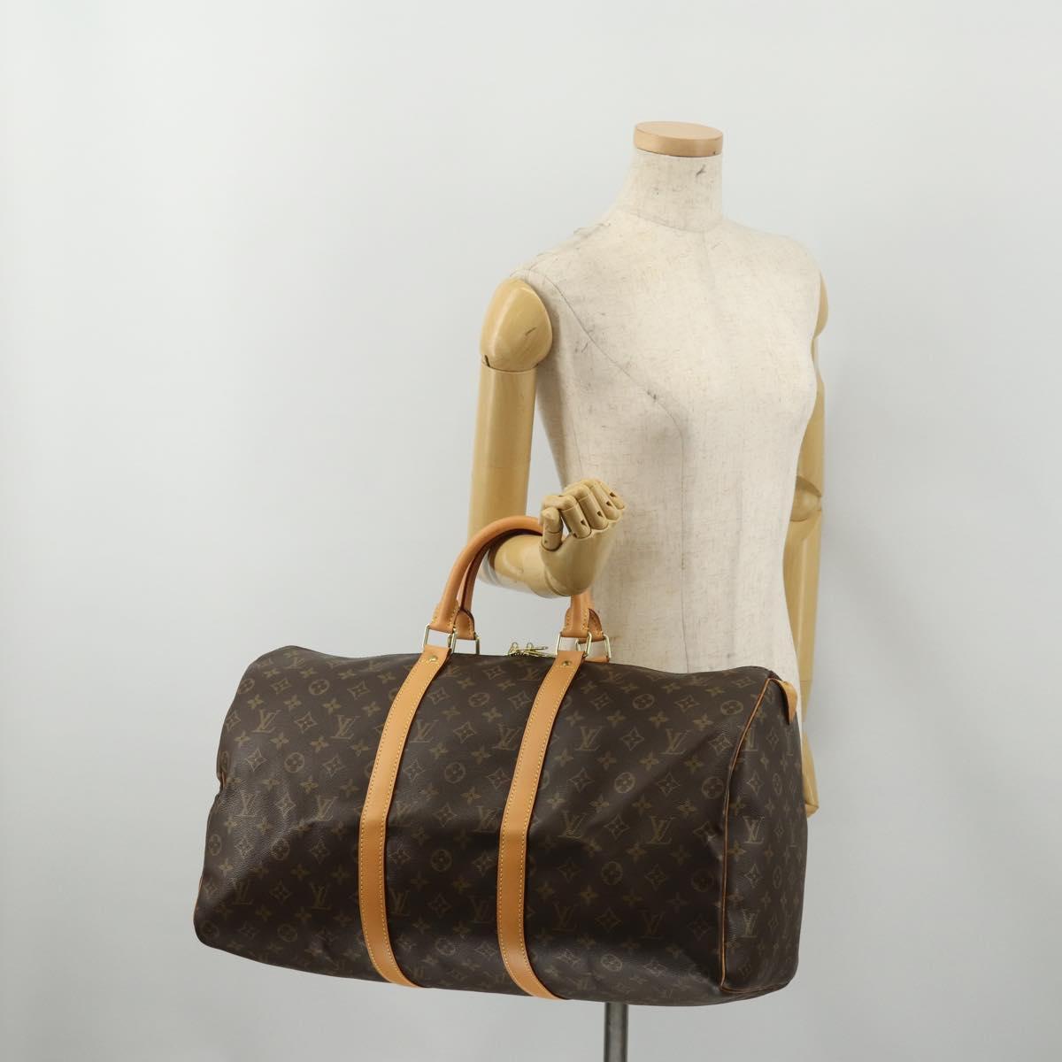 LOUIS VUITTON Monogram Keepall 45 Boston Bag M41428 LV Auth 187449A