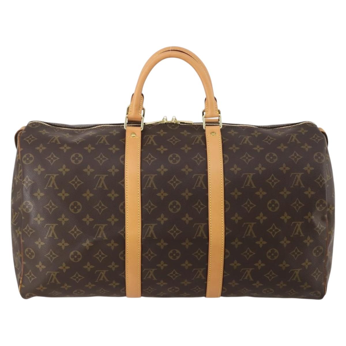 LOUIS VUITTON Monogram Keepall 45 Boston Bag M41428 LV Auth 187449A
