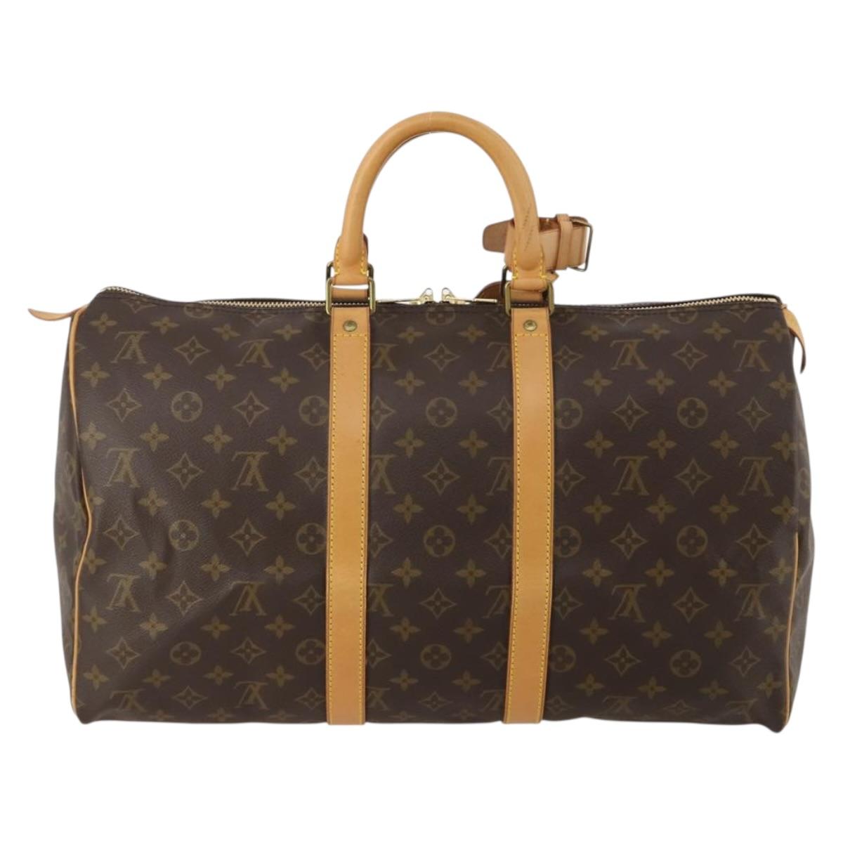 LOUIS VUITTON Monogram Keepall 45 Boston Bag M41428 LV Auth 187452V