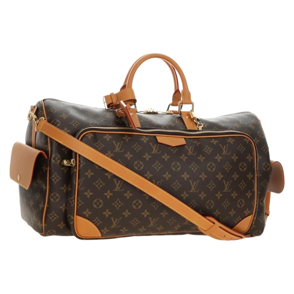 LOUIS VUITTON Monogram Archives Keepall Cargo 50 Boston Bag M14735 Auth 187463SM
