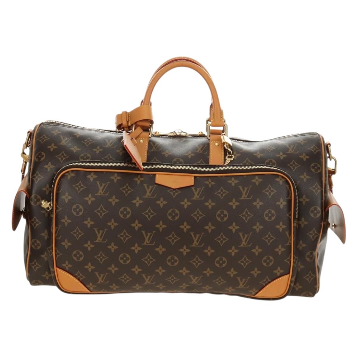 LOUIS VUITTON Monogram Archives Keepall Cargo 50 Boston Bag M14735 Auth 187463SM