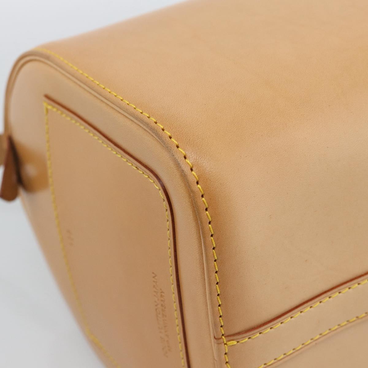 LOUIS VUITTON Nomad leather Speedy 30 Hand Bag Beige M85392 LV Auth 187464SAV