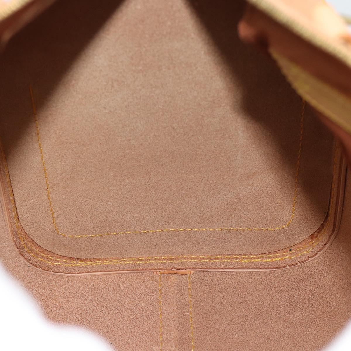 LOUIS VUITTON Nomad leather Speedy 30 Hand Bag Beige M85392 LV Auth 187464SAV