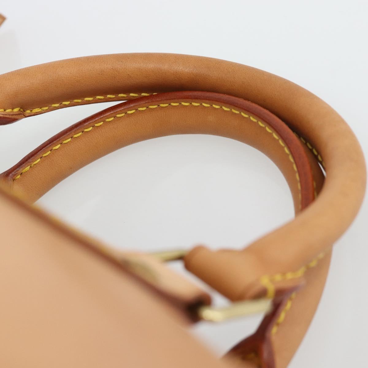 LOUIS VUITTON Nomad leather Speedy 30 Hand Bag Beige M85392 LV Auth 187464SAV