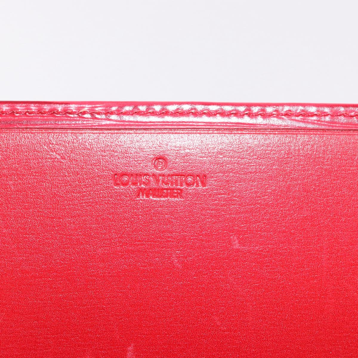 LOUIS VUITTON Epi Wallet 2 Set Red LV Auth 187468A