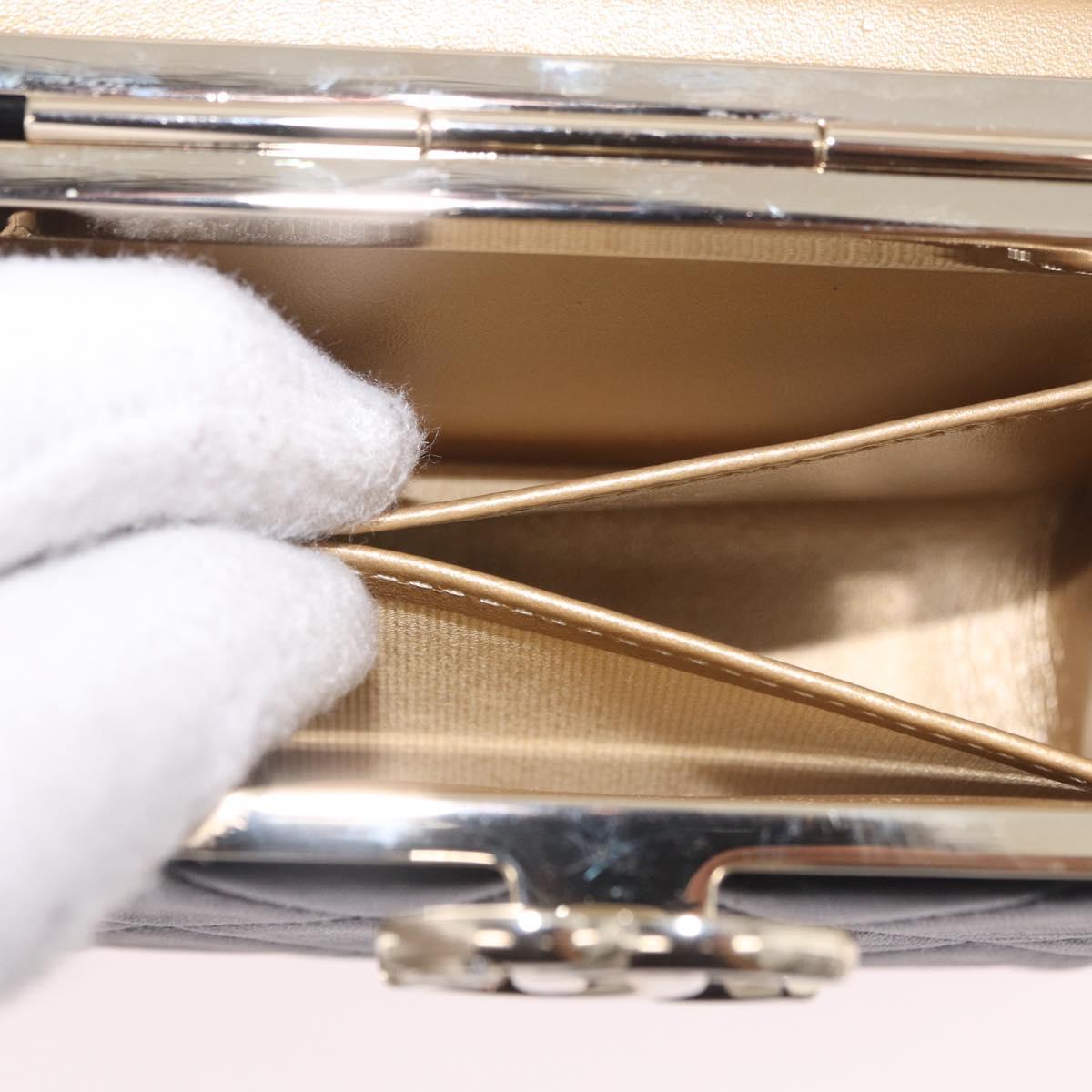 CHANEL Matelasse Chain Shoulder Bag Lamb Skin Black Gold CC Auth 187480SAM