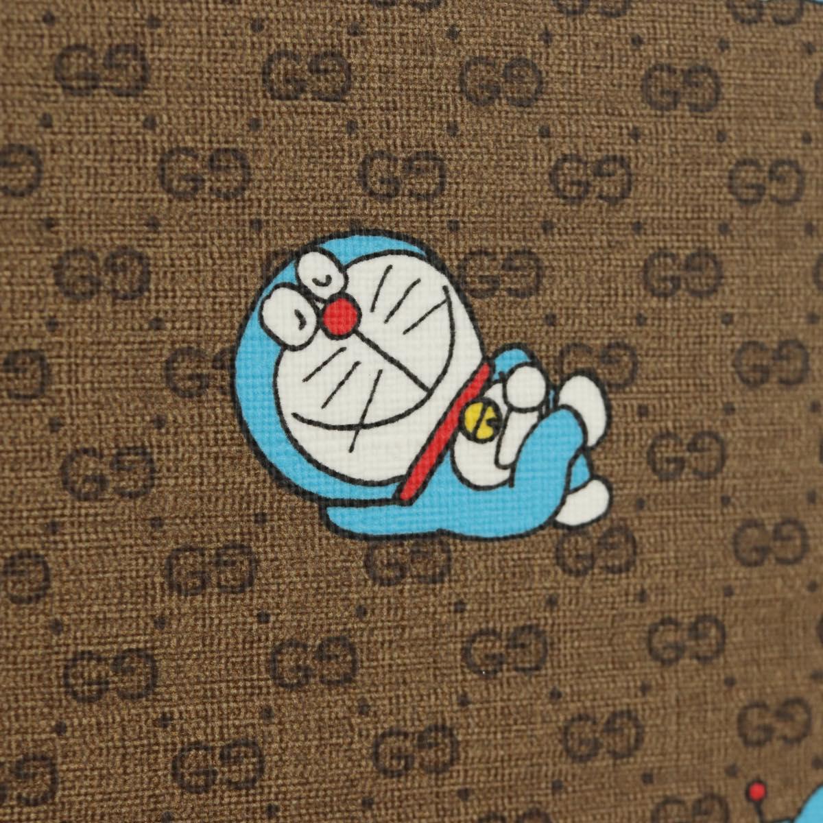GUCCI Micro GG Supreme Doraemon Attaché Case PVC 2way Beige 633587 Auth 187481SM