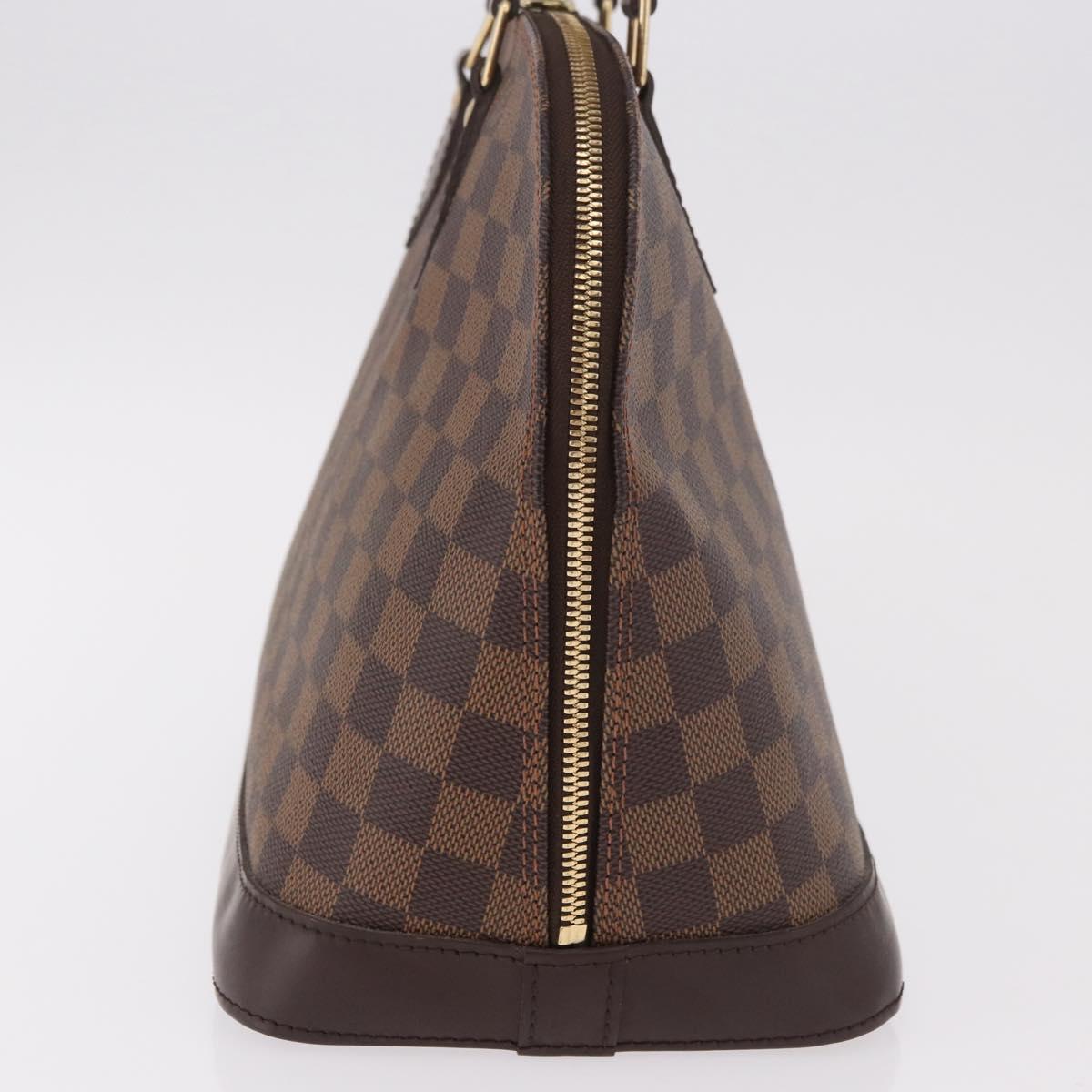 LOUIS VUITTON Damier Ebene Alma Hand Bag N51131 LV Auth 187482V