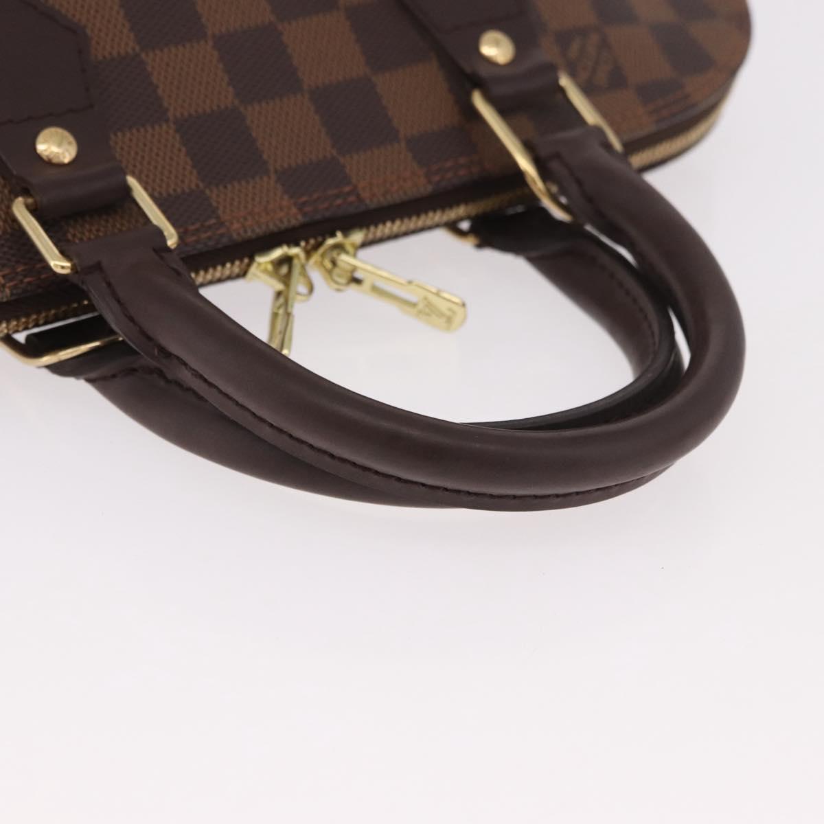 LOUIS VUITTON Damier Ebene Alma Hand Bag N51131 LV Auth 187482V