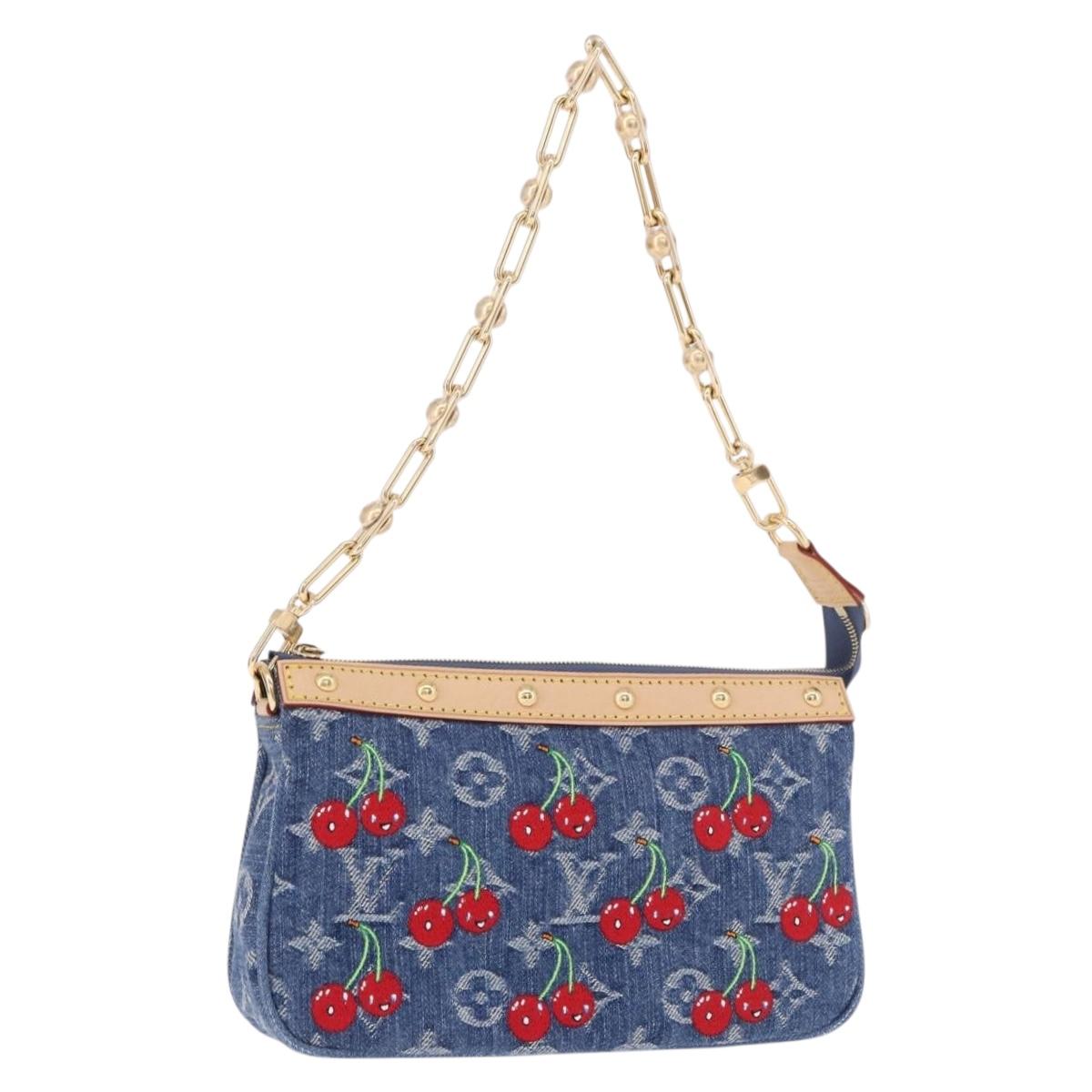 LOUIS VUITTON Monogram Denim Cherry Pochette Accessoires M13994 LV Auth 187483SM