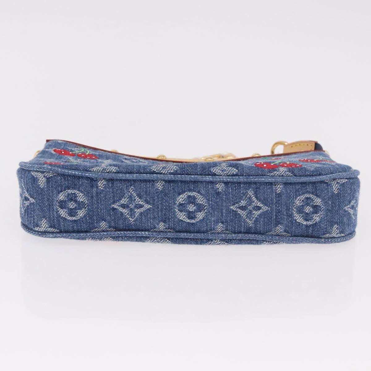 LOUIS VUITTON Monogram Denim Cherry Pochette Accessoires M13994 LV Auth 187483SM