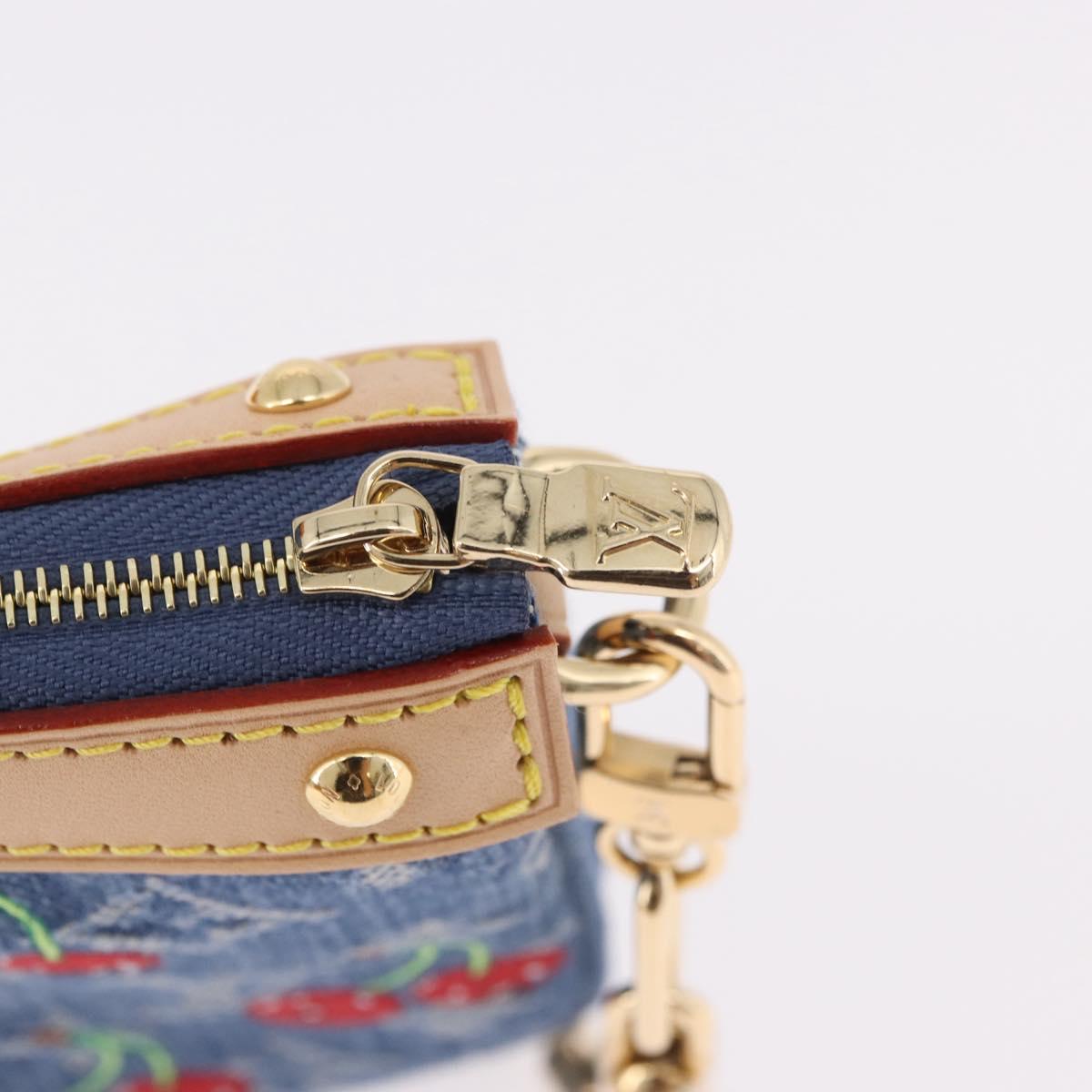 LOUIS VUITTON Monogram Denim Cherry Pochette Accessoires M13994 LV Auth 187483SM