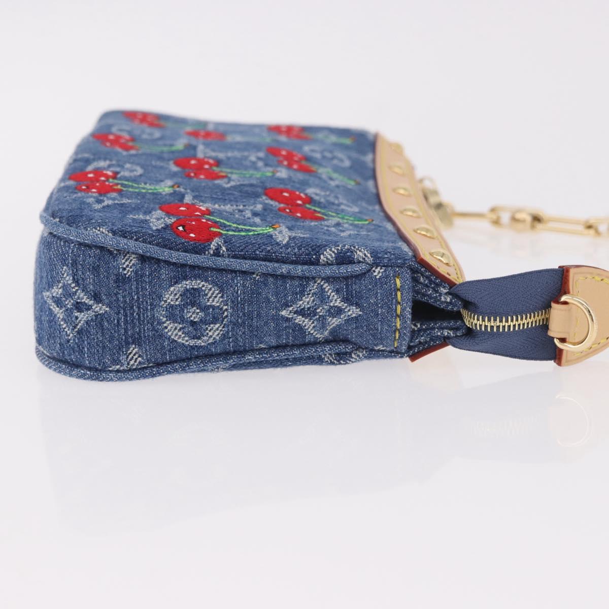 LOUIS VUITTON Monogram Denim Cherry Pochette Accessoires M13994 LV Auth 187483SM