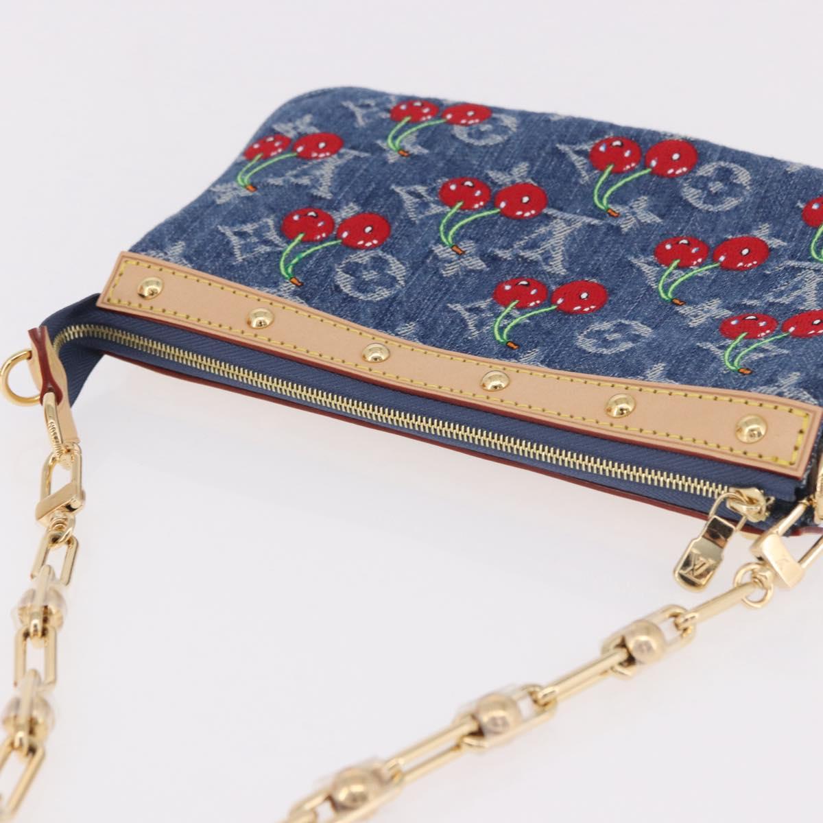 LOUIS VUITTON Monogram Denim Cherry Pochette Accessoires M13994 LV Auth 187483SM