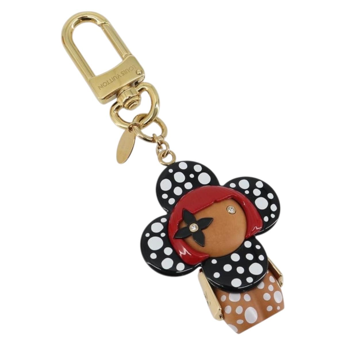LOUIS VUITTON LV x YK Porte Cles Vivienne Charm metal M01145 Auth 187490SM
