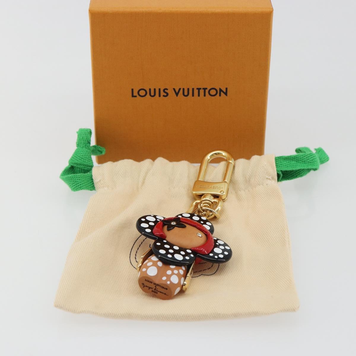 LOUIS VUITTON LV x YK Porte Cles Vivienne Charm metal M01145 Auth 187490SM