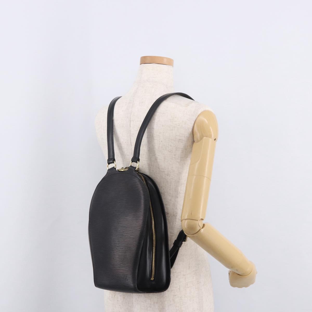LOUIS VUITTON Epi Mabillon Backpack Black M52232 LV Auth 187507