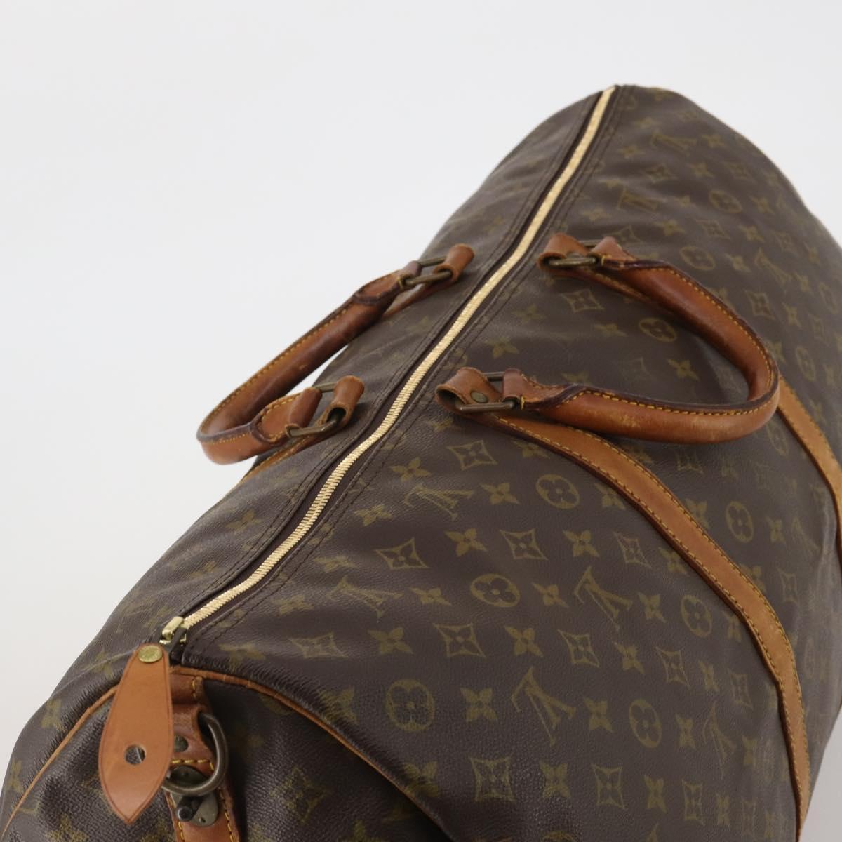 LOUIS VUITTON Monogram Keepall Bandouliere 60 Boston Bag M41412 LV Auth 187517