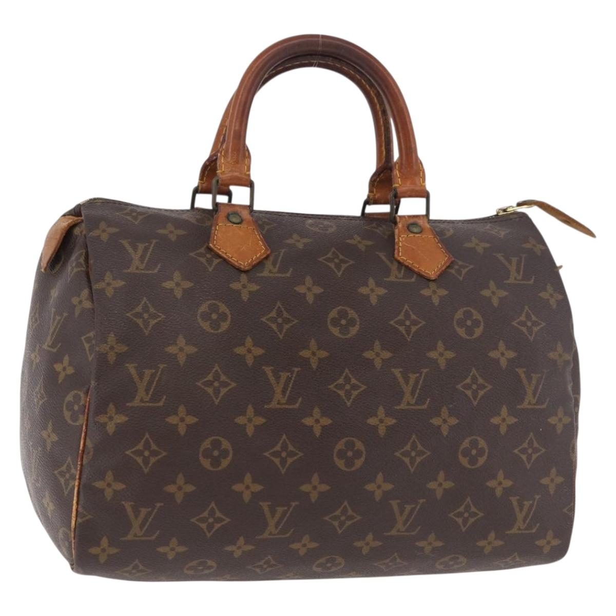 LOUIS VUITTON Monogram Speedy 30 Hand Bag M41526 LV Auth 187523