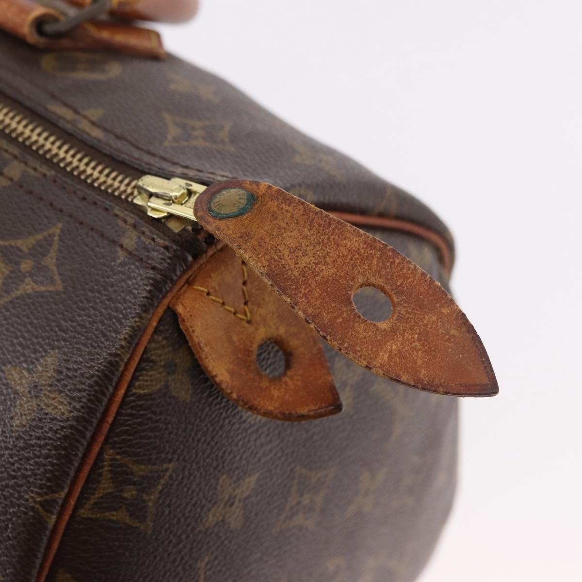 LOUIS VUITTON Monogram Speedy 30 Hand Bag M41526 LV Auth 187523