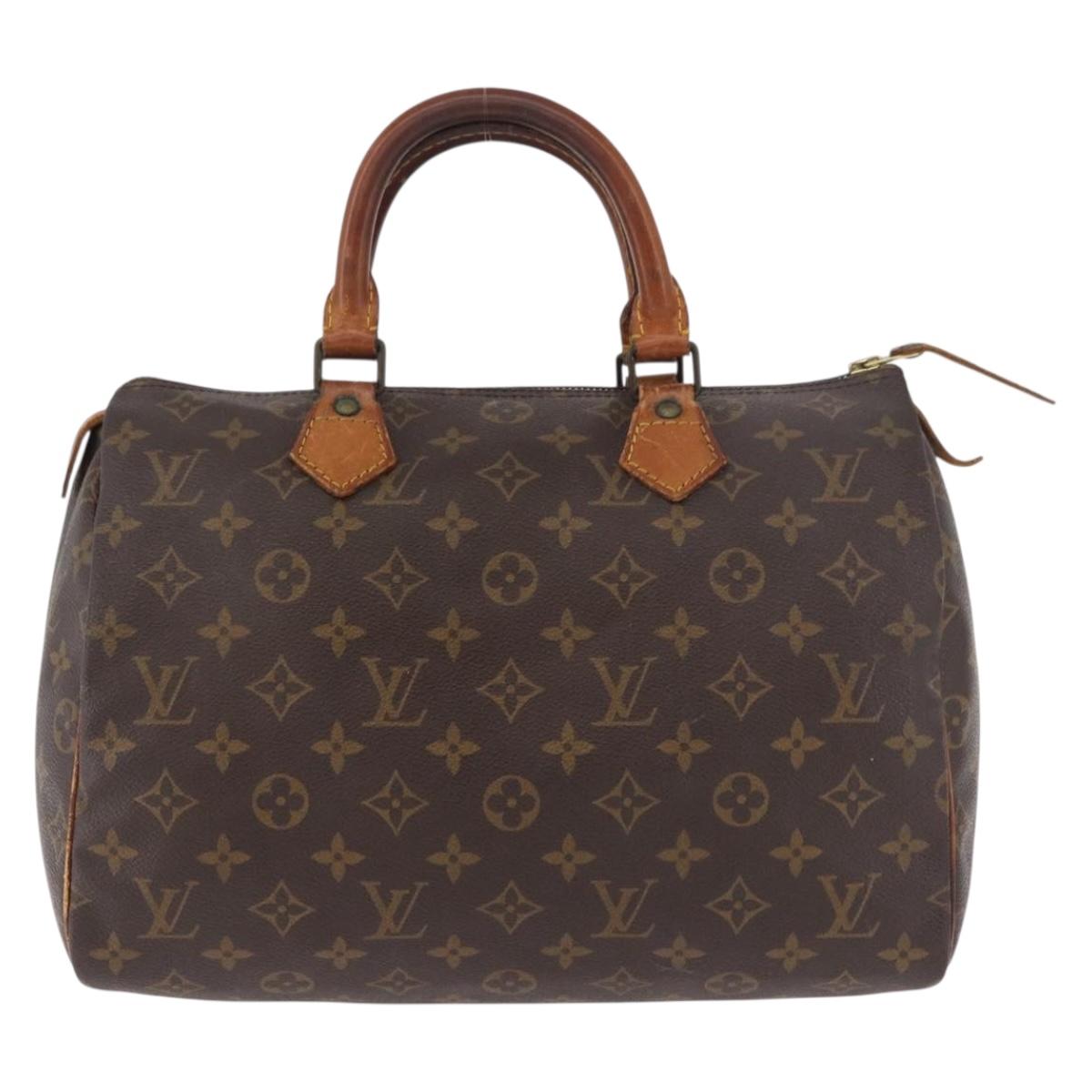 LOUIS VUITTON Monogram Speedy 30 Hand Bag M41526 LV Auth 187523