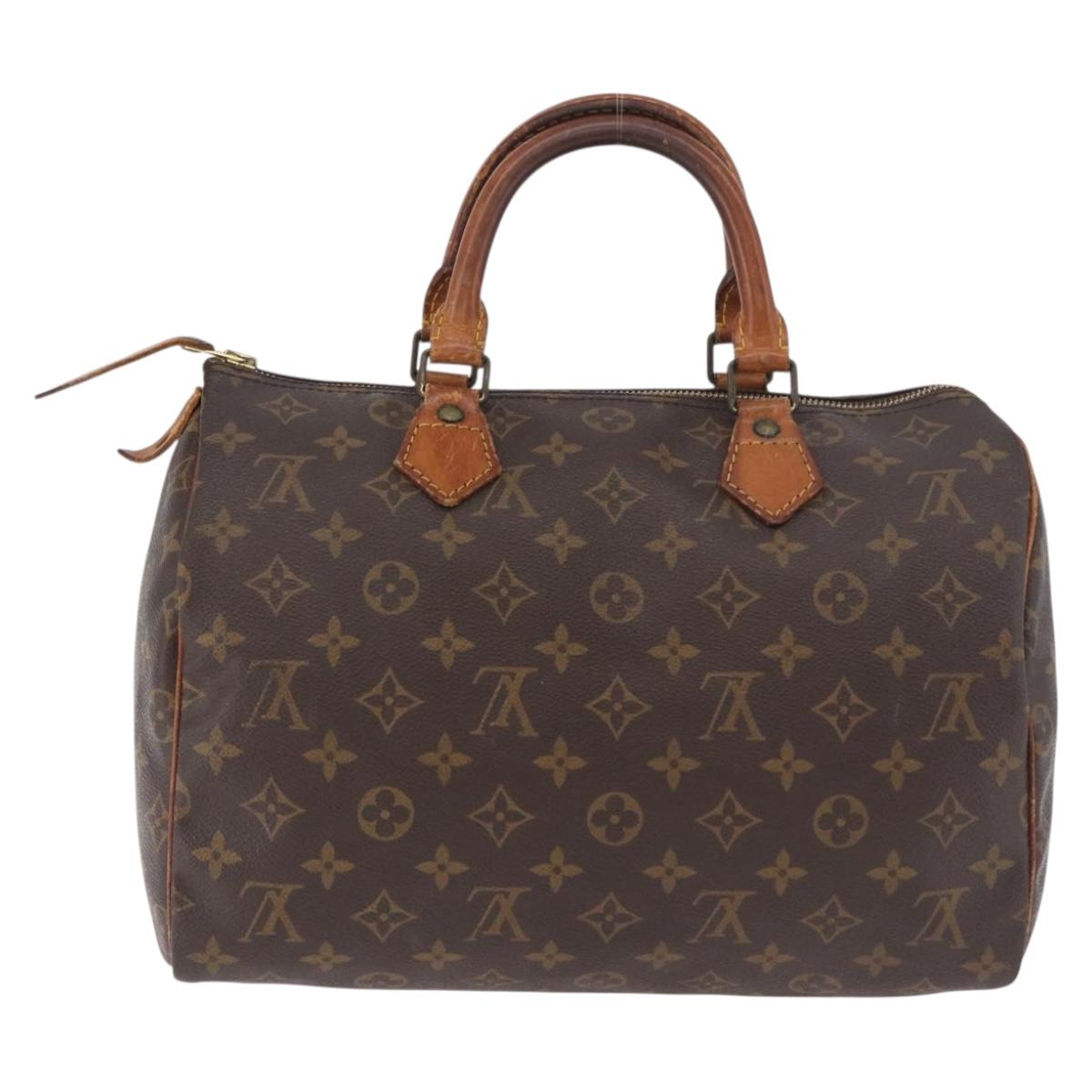 LOUIS VUITTON Monogram Speedy 30 Hand Bag M41526 LV Auth 187523