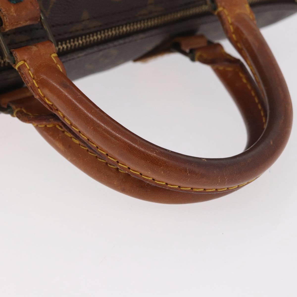 LOUIS VUITTON Monogram Speedy 30 Hand Bag M41526 LV Auth 187523