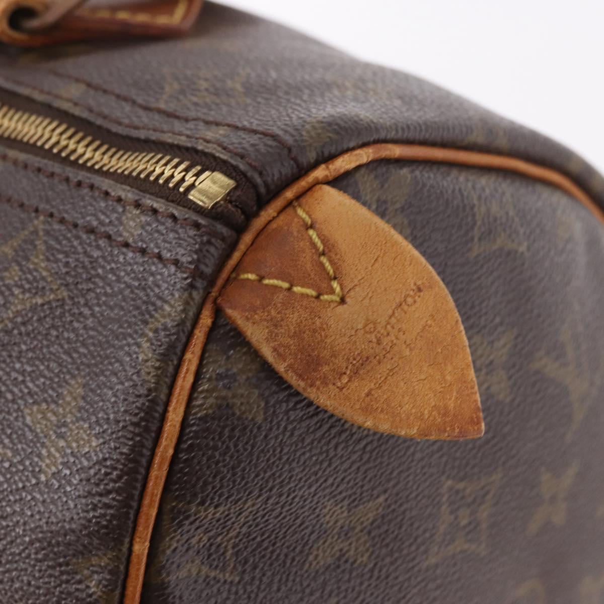 LOUIS VUITTON Monogram Speedy 30 Hand Bag M41526 LV Auth 187524