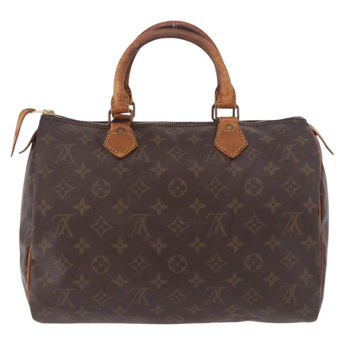 LOUIS VUITTON Monogram Speedy 30 Hand Bag M41526 LV Auth 187524