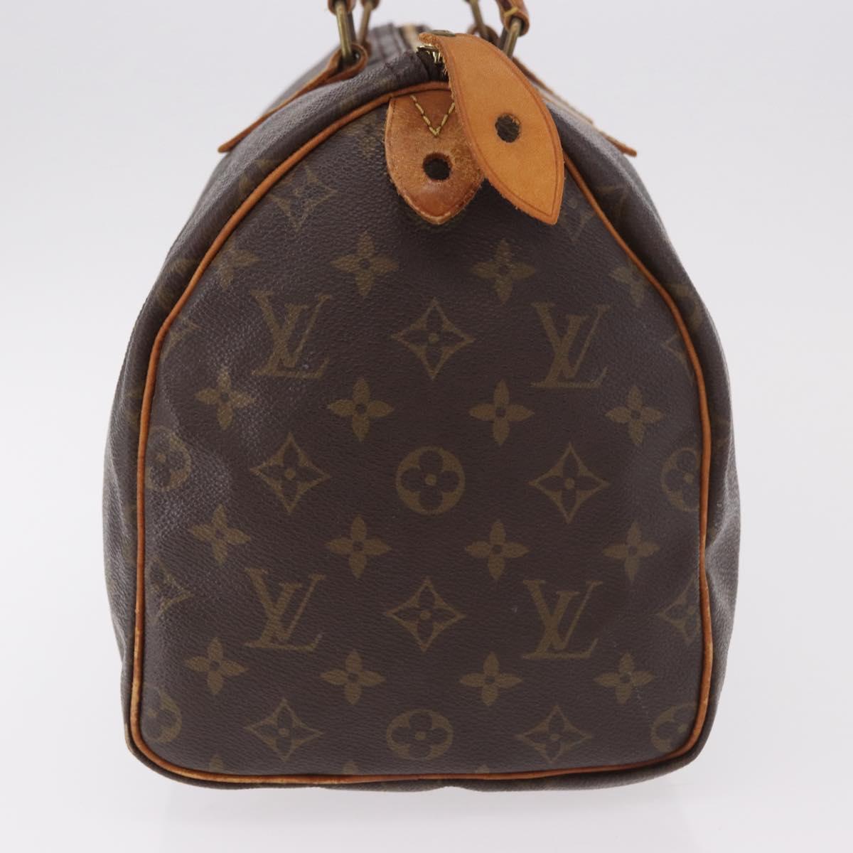 LOUIS VUITTON Monogram Speedy 30 Hand Bag M41526 LV Auth 187524