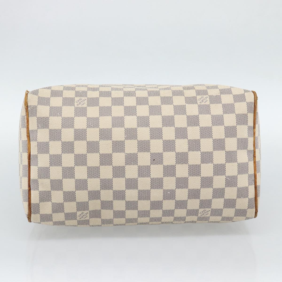 LOUIS VUITTON Damier Azur Speedy 30 Hand Bag N41533 LV Auth 187525