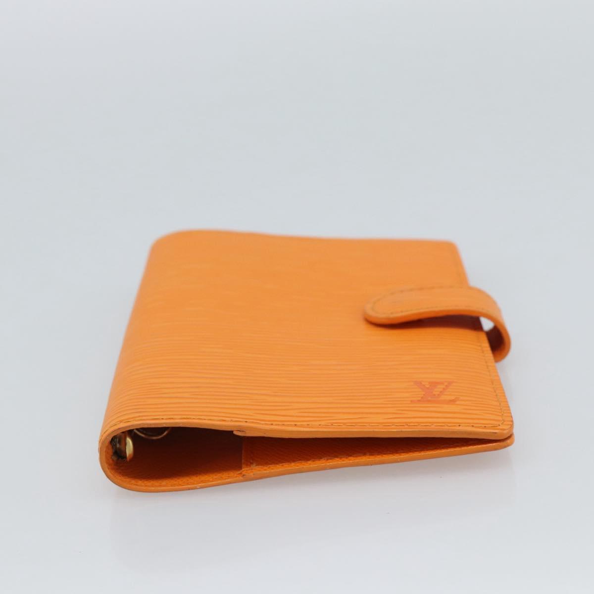 LOUIS VUITTON Epi Agenda PM Day Planner Cover Orange Mandarin R2005H Auth 187527