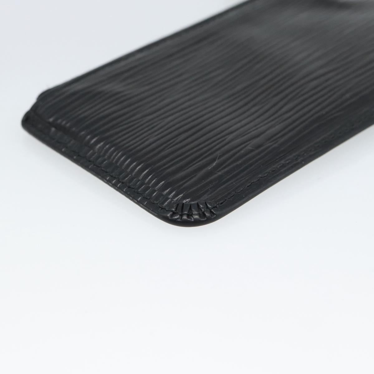 LOUIS VUITTON Epi Pochette Cles Coin Purse Black M63802 LV Auth 187529