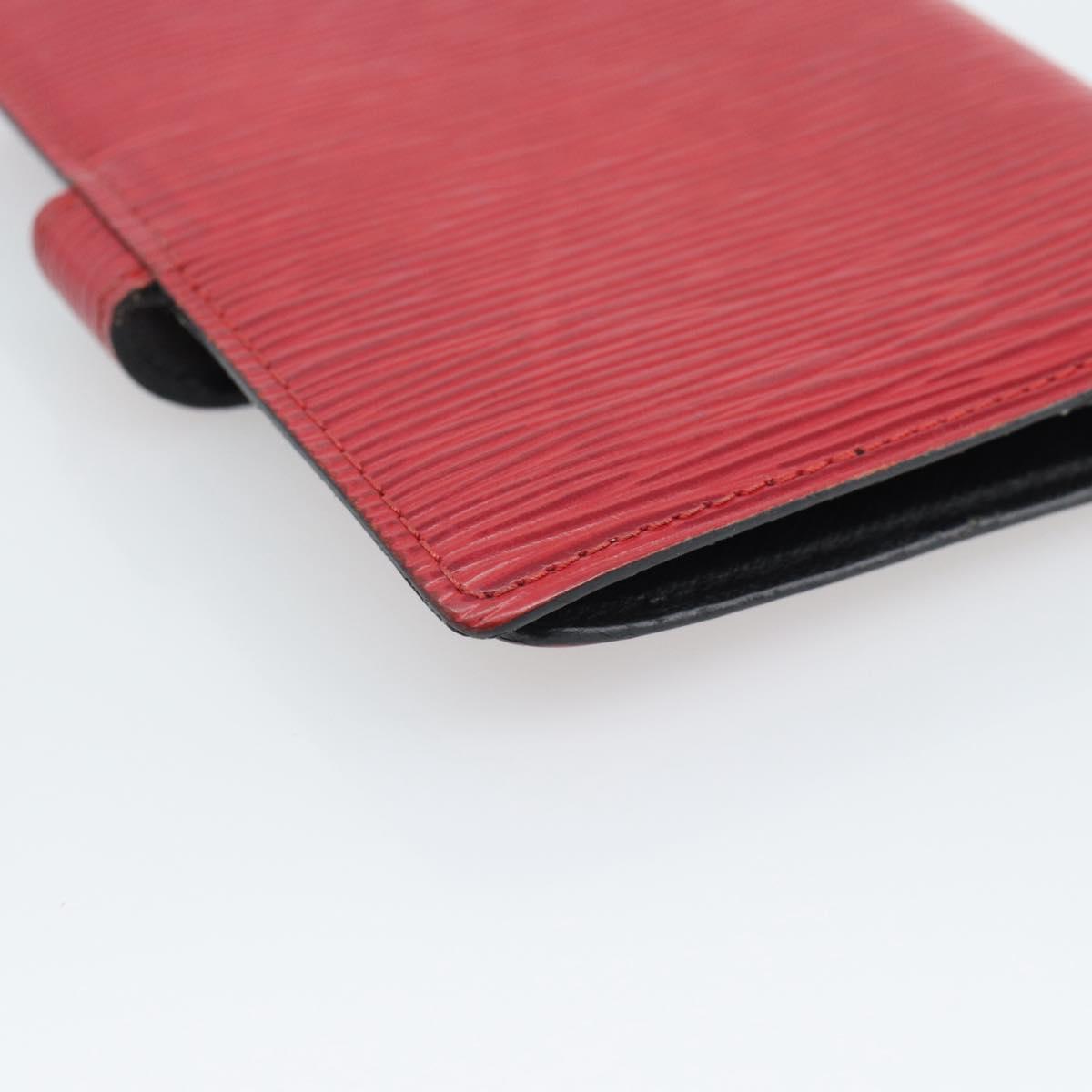 LOUIS VUITTON Epi Agenda PM Day Planner Cover Red R20057 LV Auth 187533
